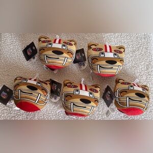 NFL San Francisco 49ers Bundle 5 Piece Mascot Bag Plush